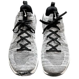 NEW~Men’s Nike Metcon DSX Flyknit Matte Silver White Black